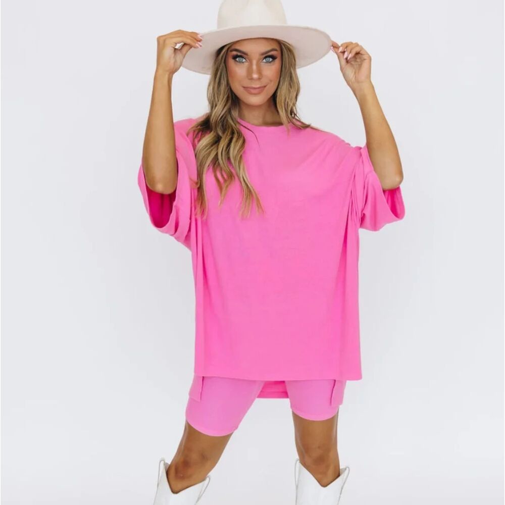 New WKND Chasers Day Dreamers Short Lounge Set in Pink Size Small/Medium